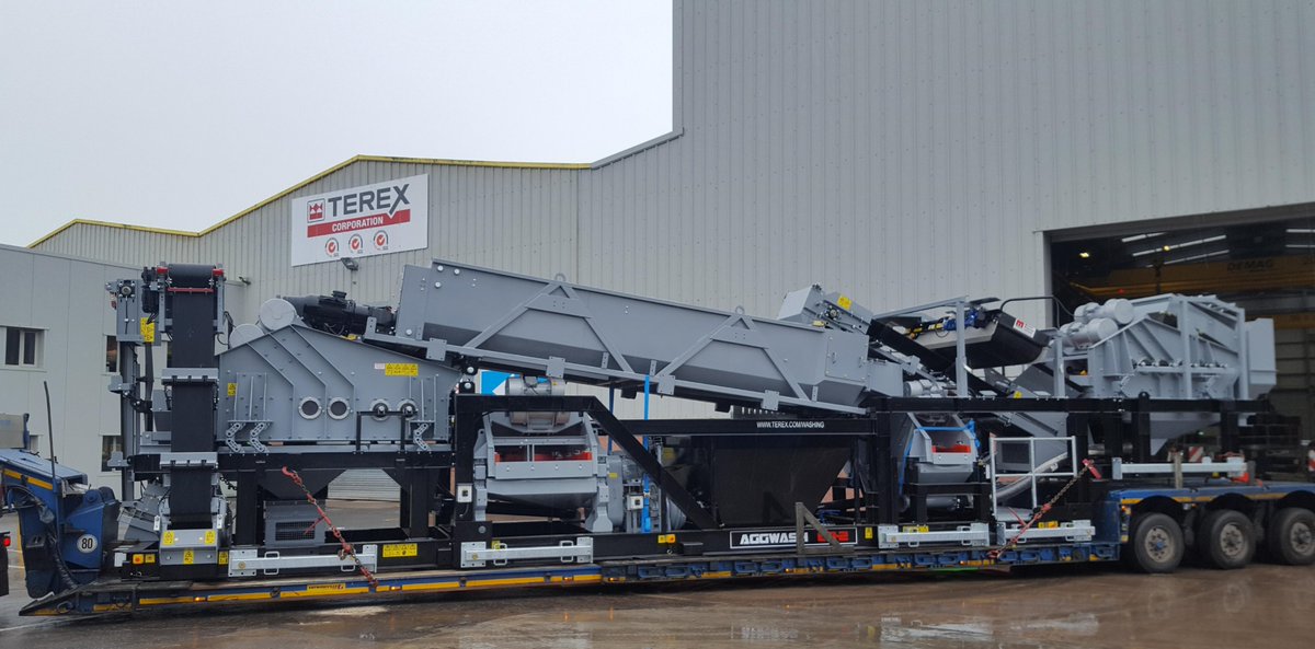 TerexWashing's tweet photo. Aggwash 60-2 - Can produce four clean Aggregates and two clean sands on one chassis. Suitable for even the most dirtiest recycled materials. Prize Winner at the World Demolition Awards # Fully Wired, Fully Plumbed- just add water and Power

Another Aggwash 60-2 out the door https://t.co/DM77p7SdxB