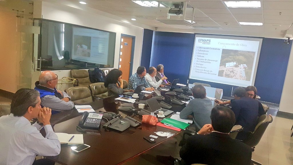 aguadequito's tweet photo. Hoy #AguaDeQuito presenta los avances de la construcción del #ProyectoChalpi en reunión de trabajo con los principales representantes de la @AFD_France en el #Ecuador https://t.co/UtLxIxrD3u