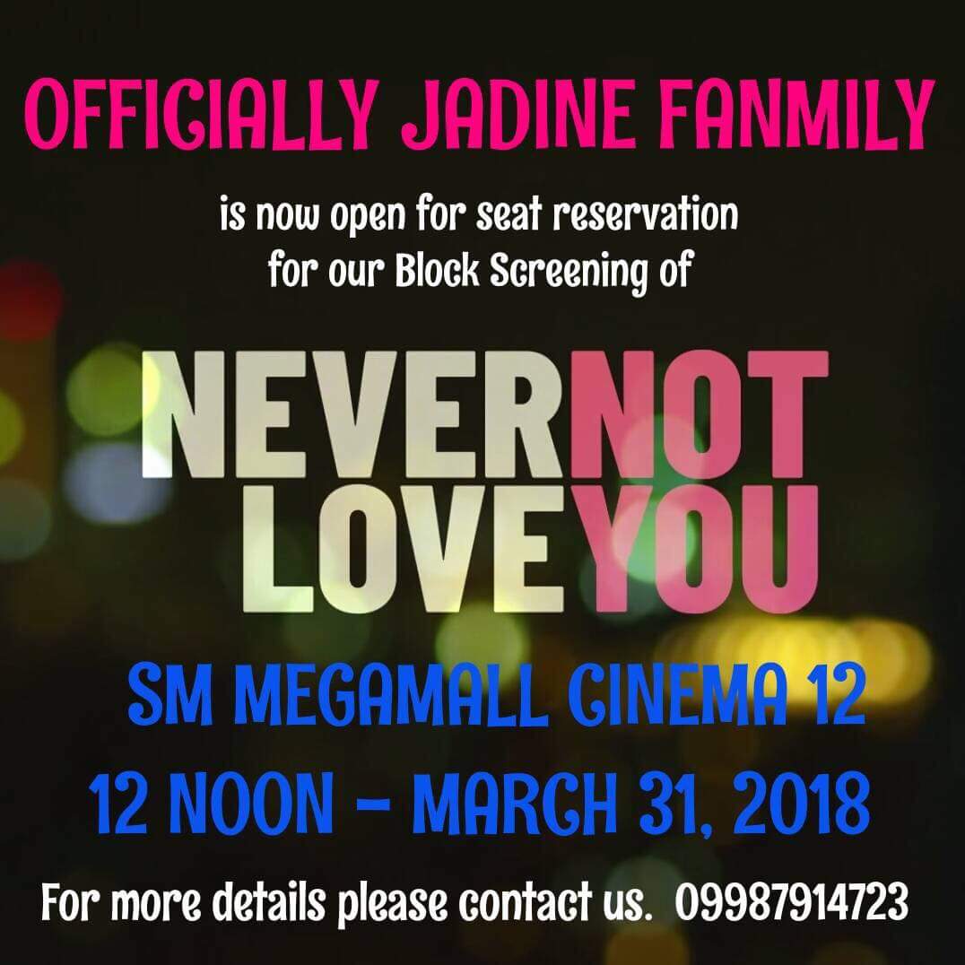 paller_ann's tweet photo. For the love @tellemjaye @hellobangsie go for blockscreening the movie #NeverNotLoveYou https://t.co/h35Ld9c1yU