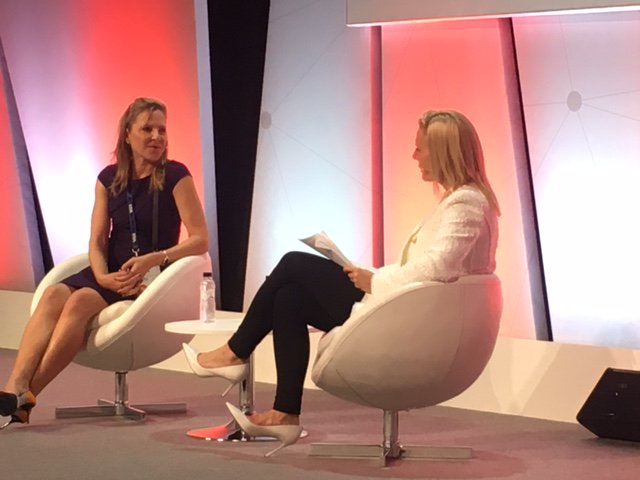 iab's tweet photo. .@kkadlec1 of @Visa talks to @annabager about identifying data-ready markets #IABMWC #MWC18 https://t.co/vtPjg4q24w