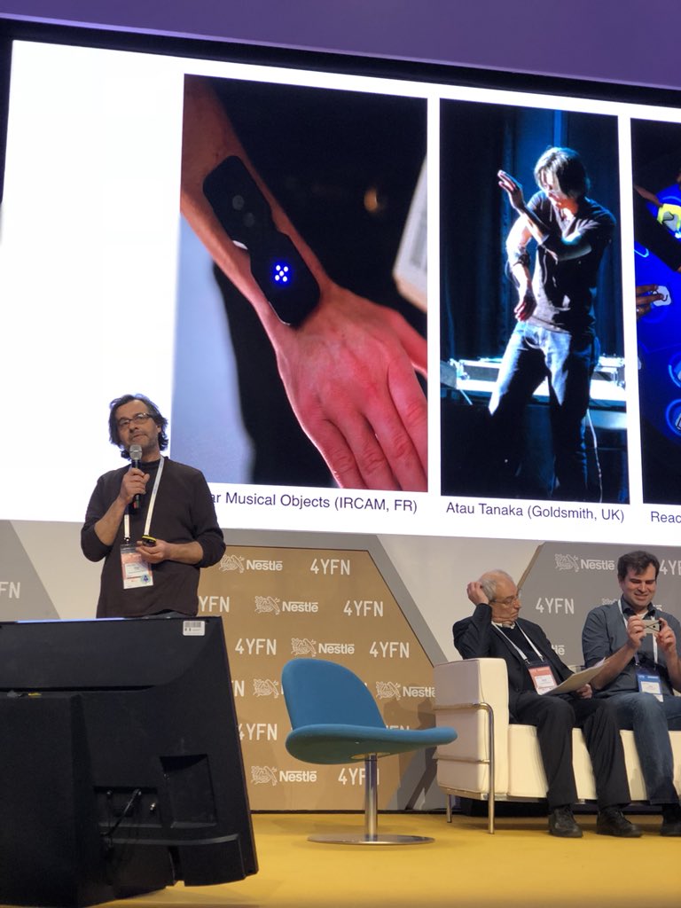 smealla's tweet photo. Great experience presenting our Interactive Machine Learning toolkit at @4YFN_MWC #rapidmix https://t.co/9bJ4Cej40V