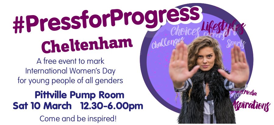 Join us at #PressforProgress Saturday 10 March 12.30-6pm Pittville Pump rooms #Cheltenham. Ask @icemaidenNics Wetherill about her Antarctica adventure or Dr Jackie Bell <a href="/sciencesummedup/">Dr Jackie Bell, FIMA, FHEA (she/her)</a> about what it's really like to train as an astronaut. Be involved! facebook.com/events/1938519…