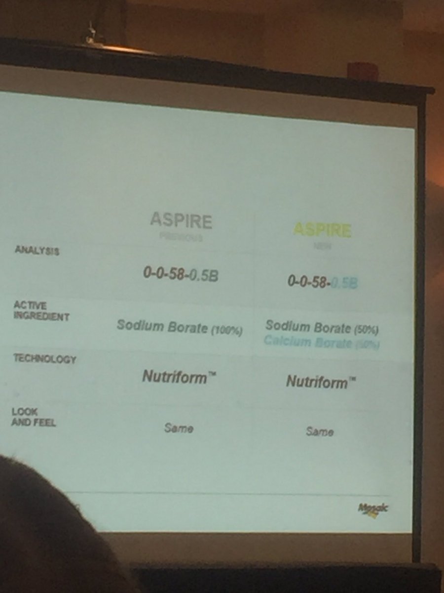 Already improving a great product.... forget potash, use #Aspire where it fits! #Mosaic <a href="/RossRBender/">Ross Bender</a> <a href="/MikeSevey/">Mike Sevey</a>