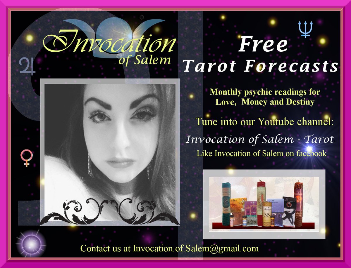 InvocationSalem's tweet image. Check out our new YouTube channel at Invocation of Salem - Tarot