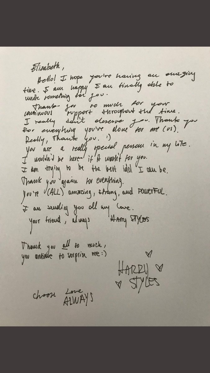 tacoshazzy's tweet photo. Harry jest niesamowity, że znalazł czas na napisanie listu do polskich fanów. Ma ich tyle na świecie a jednak wybrała nas.
Thank you so much Harry
We love you #HarryStyles #1DPoland https://t.co/oJ6fGDT0xB
