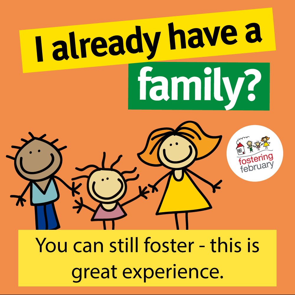 FosteringFeb's tweet photo. Having your own children is great experience that can help you become a successful foster carer and all aspects of your family life will be considered during your application process to ensure that fostering is right for your family. https://t.co/kvVbBWdKiu