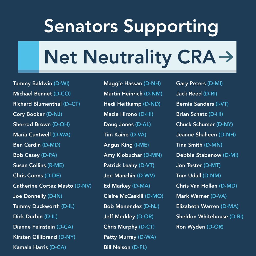 SenatorCantwell's tweet image. We cannot allow the @FCC to put a choke hold on the internet by allowing big corporations to create artificial fast lanes or charge consumers more. We must #ProtectNetNeutrality.