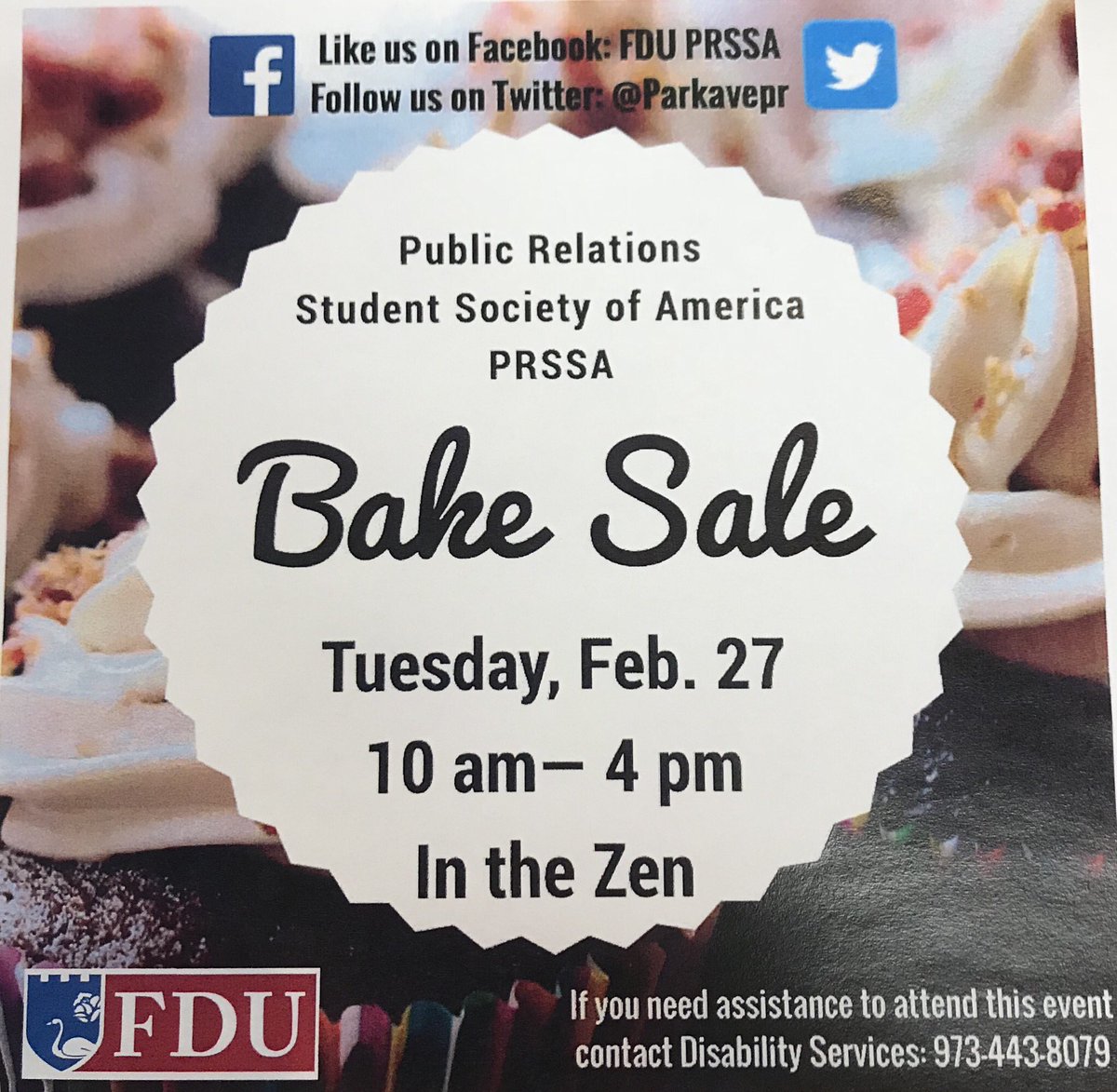 devilsprssa's tweet image. Bake Sale today!! 10am - 4pm in the Zen