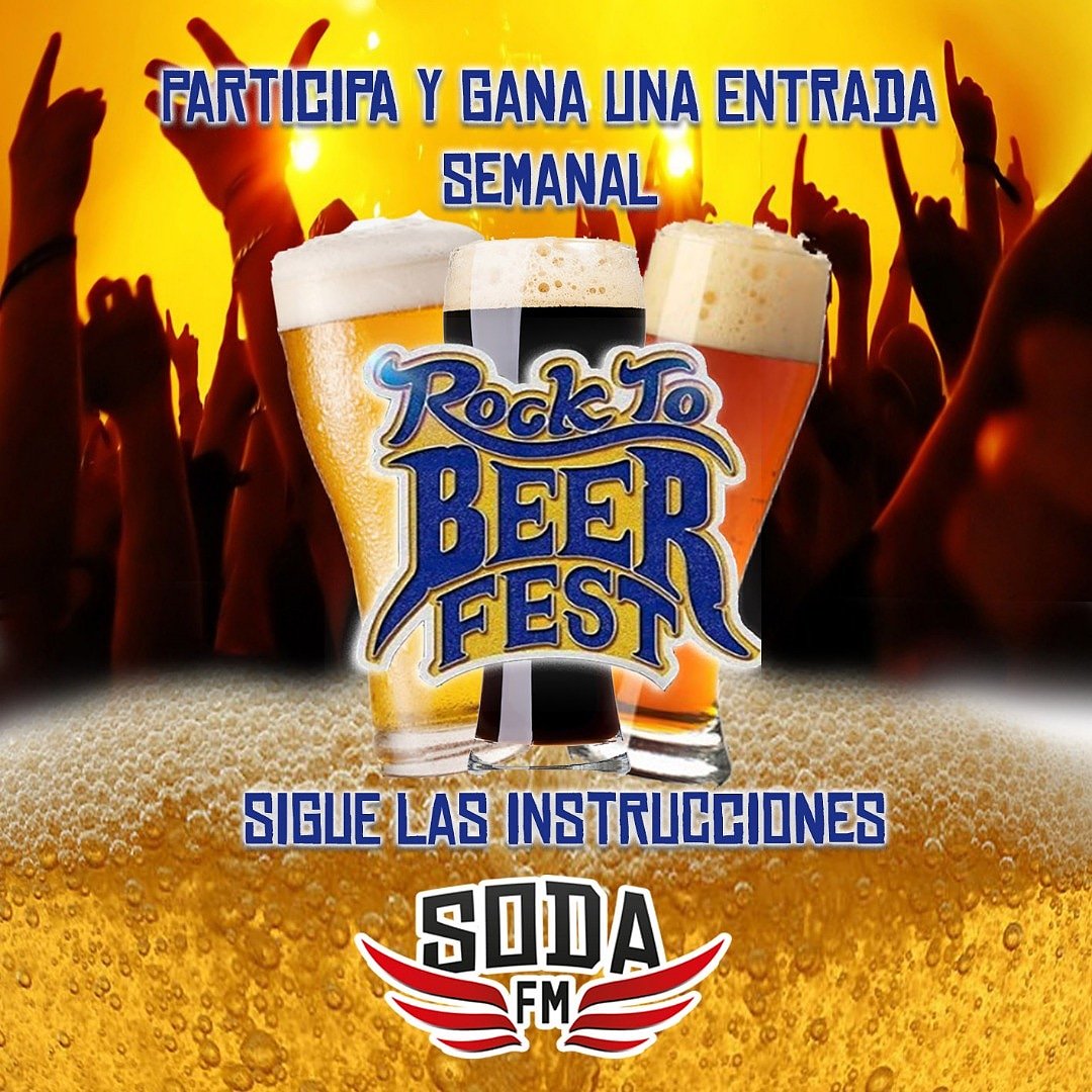 Adolfo_Olmo's tweet photo. Busca este flyer en la cuenta de instagram de @CIRCUITOSODAFM y conseguirás que SODA FM te invite al ROCK TO BEER FEST 2018 https://t.co/ZYDzpIR2xB
