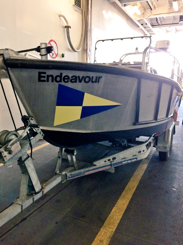 SouthernIFCA's tweet photo. FPV Endeavour will be back in the water in #Poole tonight having been on her holidays and receiving some much needed TLC @SouthBoats on the Isle of Wight! #FisheriesPatrol https://t.co/UXlwCCNt9D