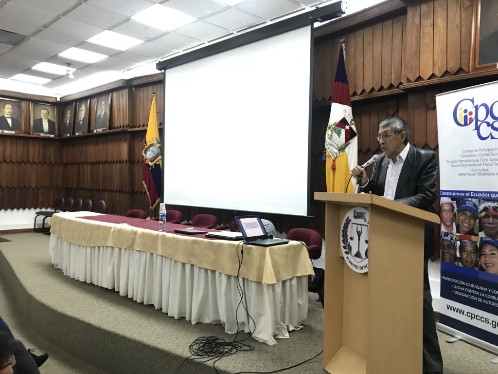 .<a href="/CPCCS/">Carlos P. Carcelén Caicedo</a>  Sr. Gonzalo Naranjo da a conocer los hallazgos dentro de la #VeeduríaCiudadana de lo verificable a nivel general un cumplimiento el más alto el 64,15% y el más bajo un 11,32%. @teleramaec <a href="/ondasazuayas/">ONDAS AZUAYAS</a> <a href="/RadioCiudad1017/">Radio Ciudad 101.7 FM</a>