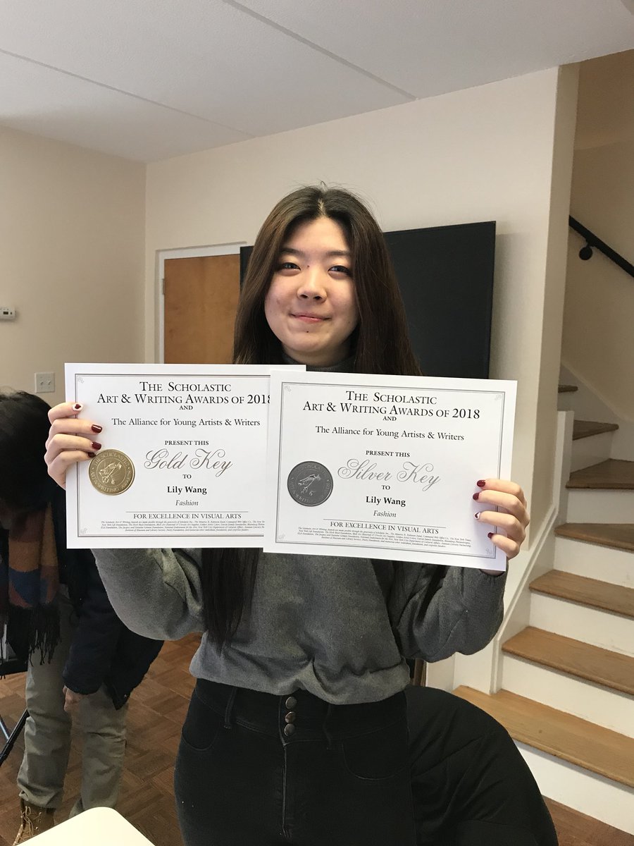 Congratulations Lily on Scholastic Gold and Silver key awards!
