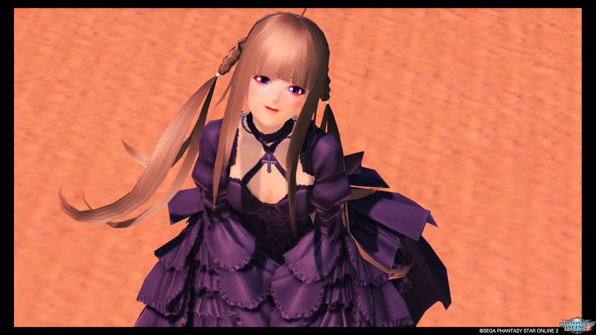 rilakkuma1999's tweet image. #メンテの日なのでssを貼る 
#フォロワーのアークスがrtしてくれてまだ見ぬアークスと繋がりたい 
念願のイノセントローズドレス購入しました…！！可愛い…！！
紫好きはたまらん…っ
瞳を変えてみたんですけど衣装と合ってて良き🙍🙍🙍