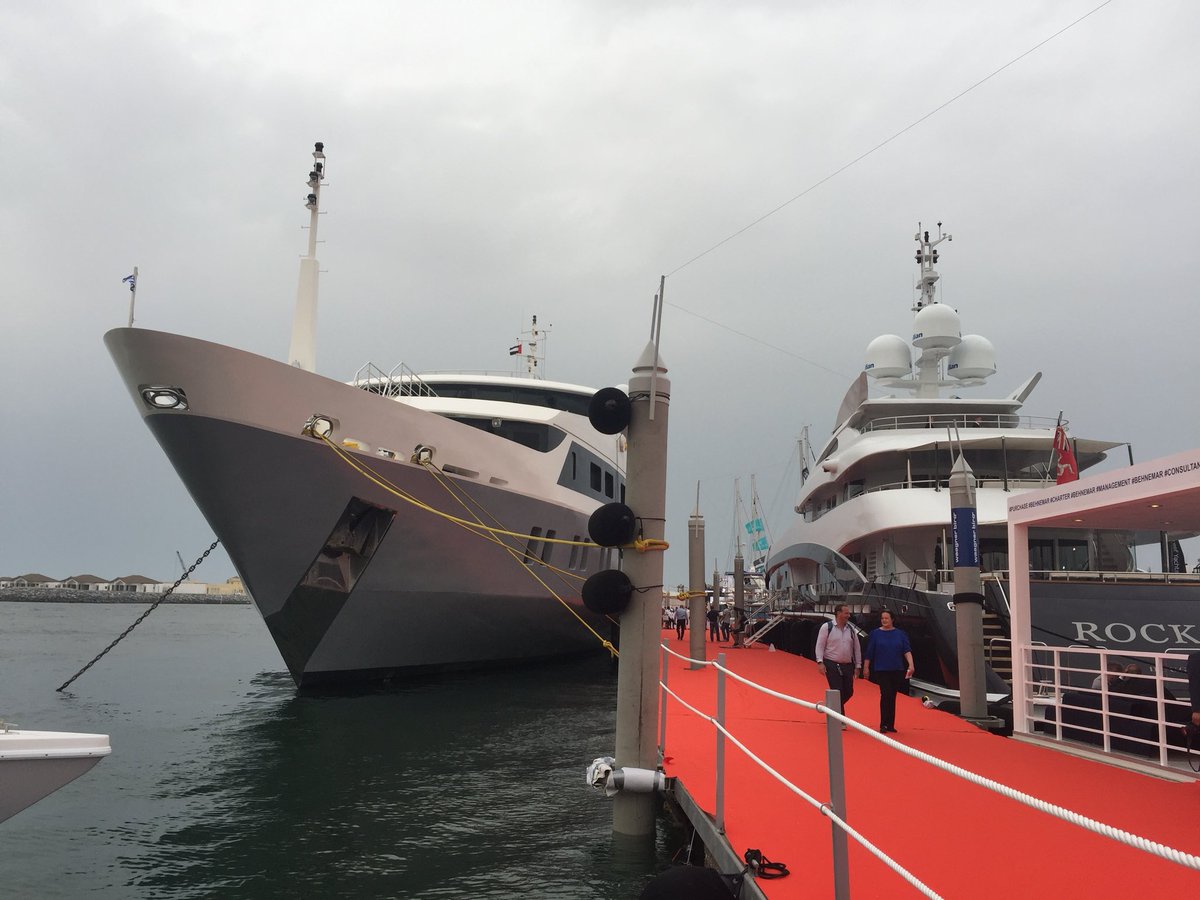 DubaiEye1038FM's tweet photo. The Dubai International Boat Show is now well under way at Dubai Canal. Stay tuned for the latest from the region’s biggest boating event. #DIBS #DIBS18 https://t.co/2crXnCfRyJ