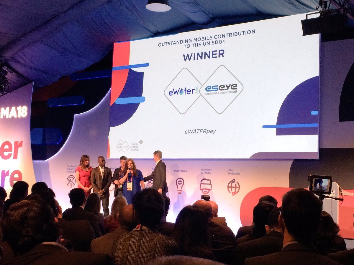 Ari_fres's tweet photo. Congratulations to  #m4dutilites grantee @_eWATER for their GLOMO award for outstanding contribution to the #SDGs #SDG6 ... case study coming soon 📈📖@DFID_UK https://t.co/v42ePi9MCZ