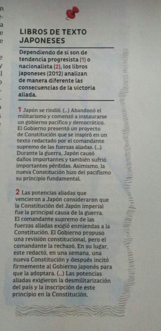 Comparto con vosotros un ejemplo de una dimensión algo controvertida de los manuales: la perspectiva ideológica en ocasiones adoptada. ¿Qué opináis al respecto? Fuente: «Atlas de historia crítica y comparada», LMd en español #DDC18_1