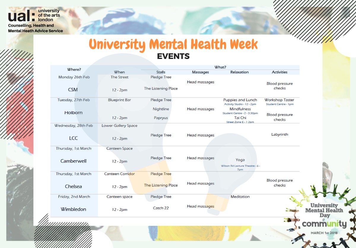 ArtsSU_'s tweet photo. There's still lot's happening this week for #UniMentalHealthDay! Why not relax with yoga tomorrow night? ✌️ https://t.co/Jfy3BqRz4r