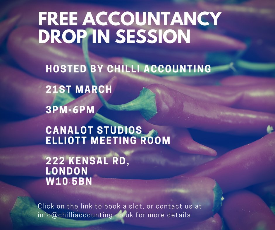 Chilli are hosting a free accountancy drop in session on the 21st March for anyone who runs a Limited Company, or for any one who is thinking of setting one up.
Click on the link below to book a 30 minute session with one of our advisors.
chilliaccounting.gettimely.com/book?location=…