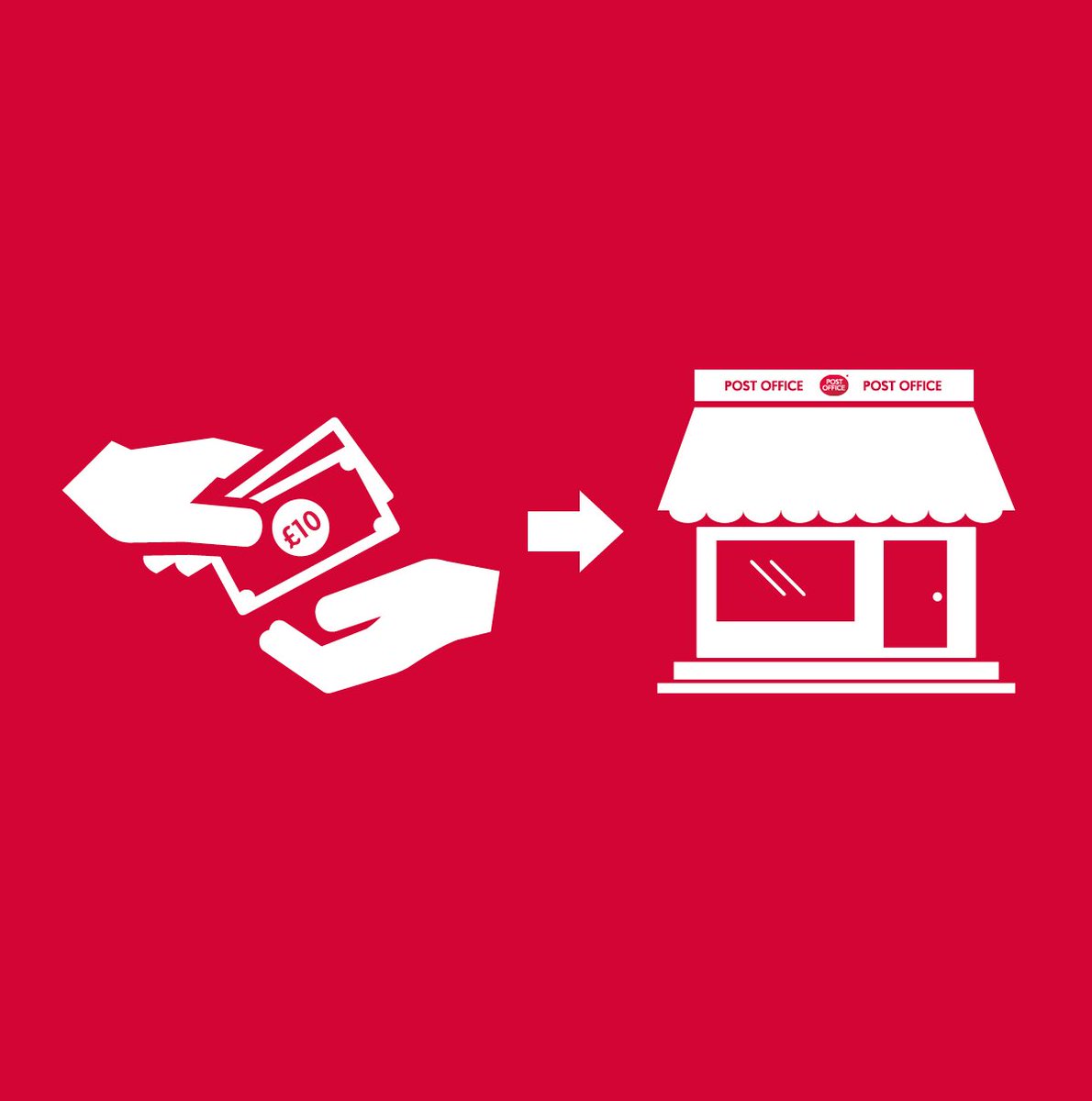 PostOffice's tweet image. Pay in your old £10 @BankOfEngland notes into your high street bank account from any of our branches, even after the deadline #GoodToKnow #NewTenPoundNote