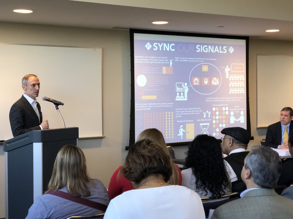 rkkusner's tweet photo. @HopeStreetGroup #MartinScaglione talking #syncoursignals at #cleintern18! #genwork https://t.co/o12UKiGdki