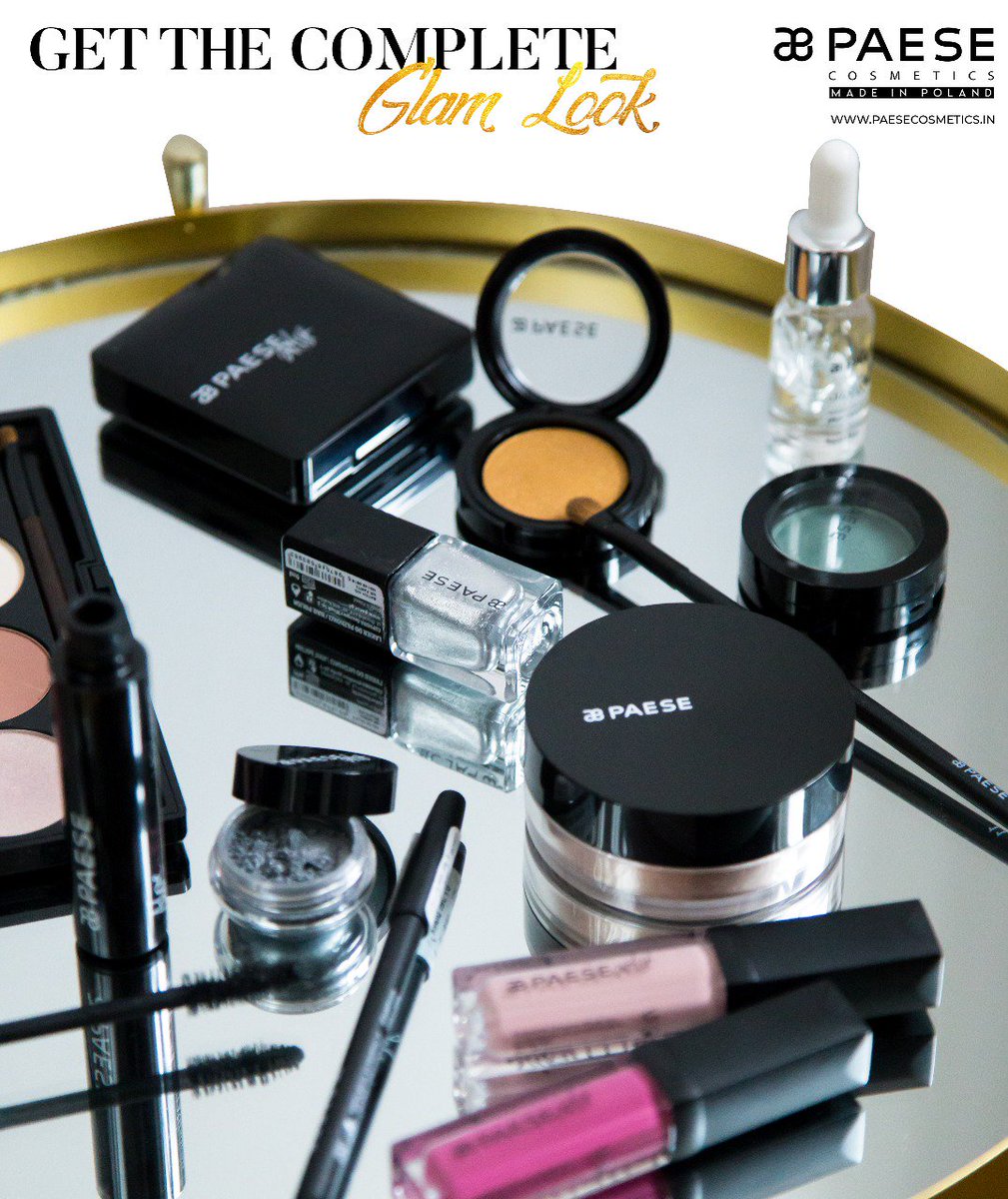 Slay it with makeup! Get set &amp; get glam with Paese Cosmetics’ range of premium #makeup perfect for daily wear to date nights. Get the complete look only at paesecosmetics.in!

#PaeseCosmeticsIndia #Cosmetics #Beauty #PaeseCosmetics #NailPaint #EyeShadow #NailPolish #Mascara
