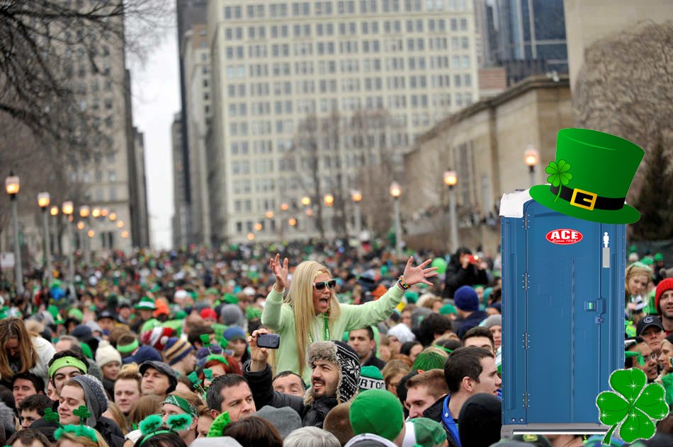 Having a party for Saint Patrick's Day? Don't forget the #restrooms! Submit a quote today at ace1965.com/ace-sanitation…