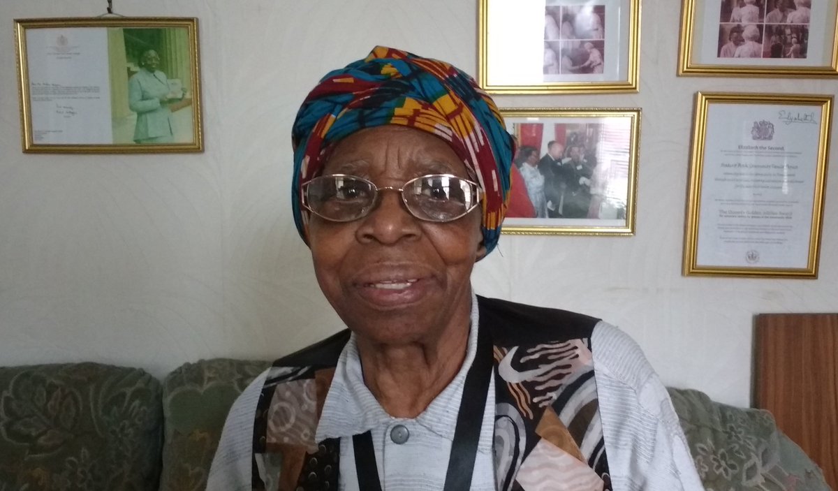 GrowHistory's tweet photo. Some pictures from our oral history interview with Eunice McGhie who, for many years, has been teaching young people to grow their own food through her project Shades of Black - https://t.co/ws2kw9lYWB. @GrowHistory @ashianacp @heritagelottery #YouthPower #Growing #Sustainability https://t.co/hGylCffkLH