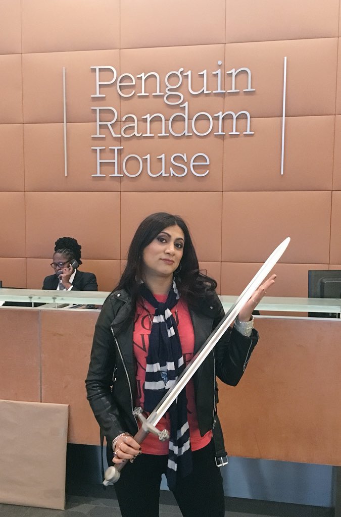 PenguinTeen's tweet photo. When @sabaatahir visits @PenguinTeen she ain’t playing!! #AReaperAtTheGates https://t.co/B6yjIXNUoz