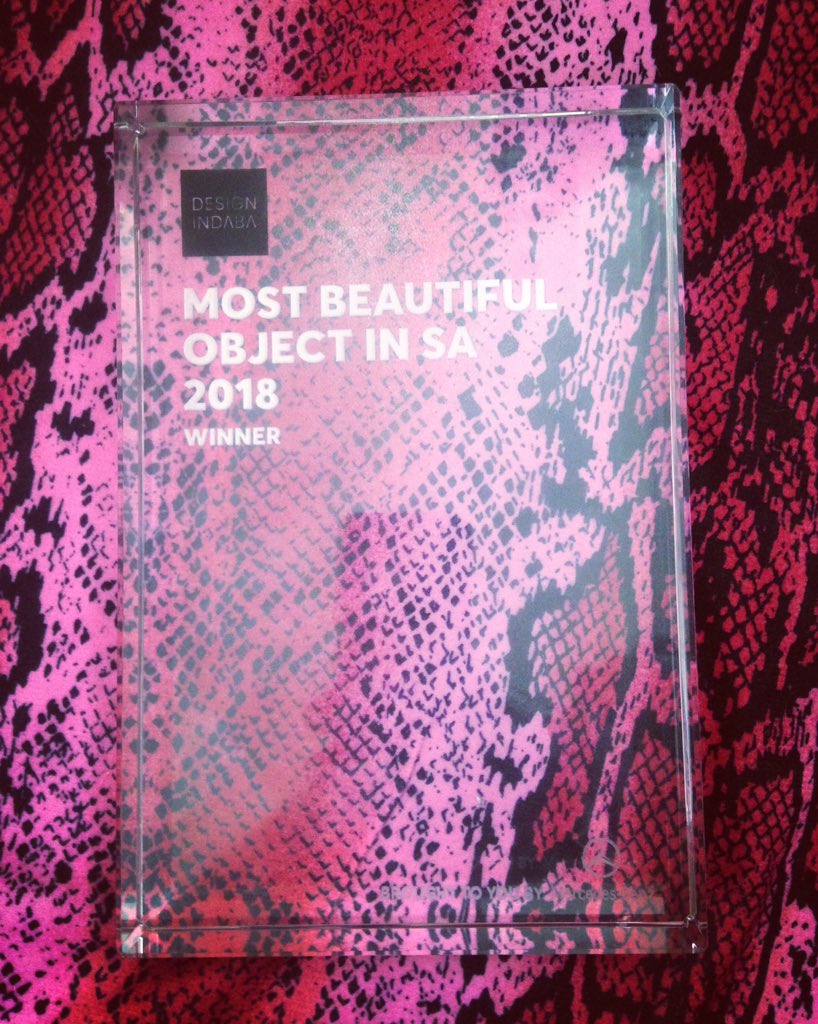 MashTDesign's tweet photo. It's official! Thank you @designindaba #MBOISA #mboisa2018 #designindaba #tutulight https://t.co/9PMz69ODUK
