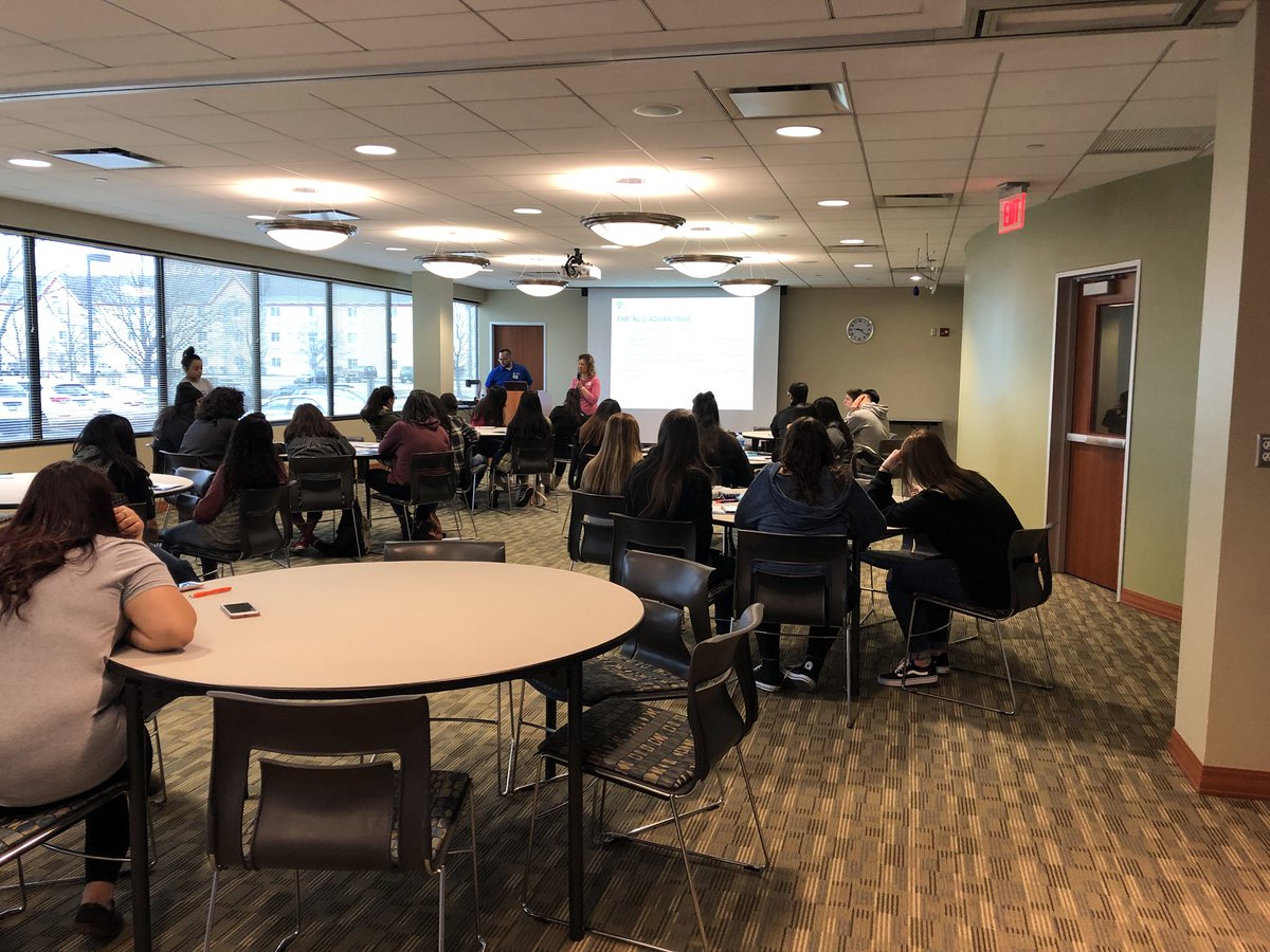 PricillaUriost's tweet photo. @NLU_Wheeling welcomes @ElkGrove_HS students today! @Art_GonzHP85 @ladyisabelgil @bailon1_carina @rodriarl @calondra97 https://t.co/69GLjpr34A