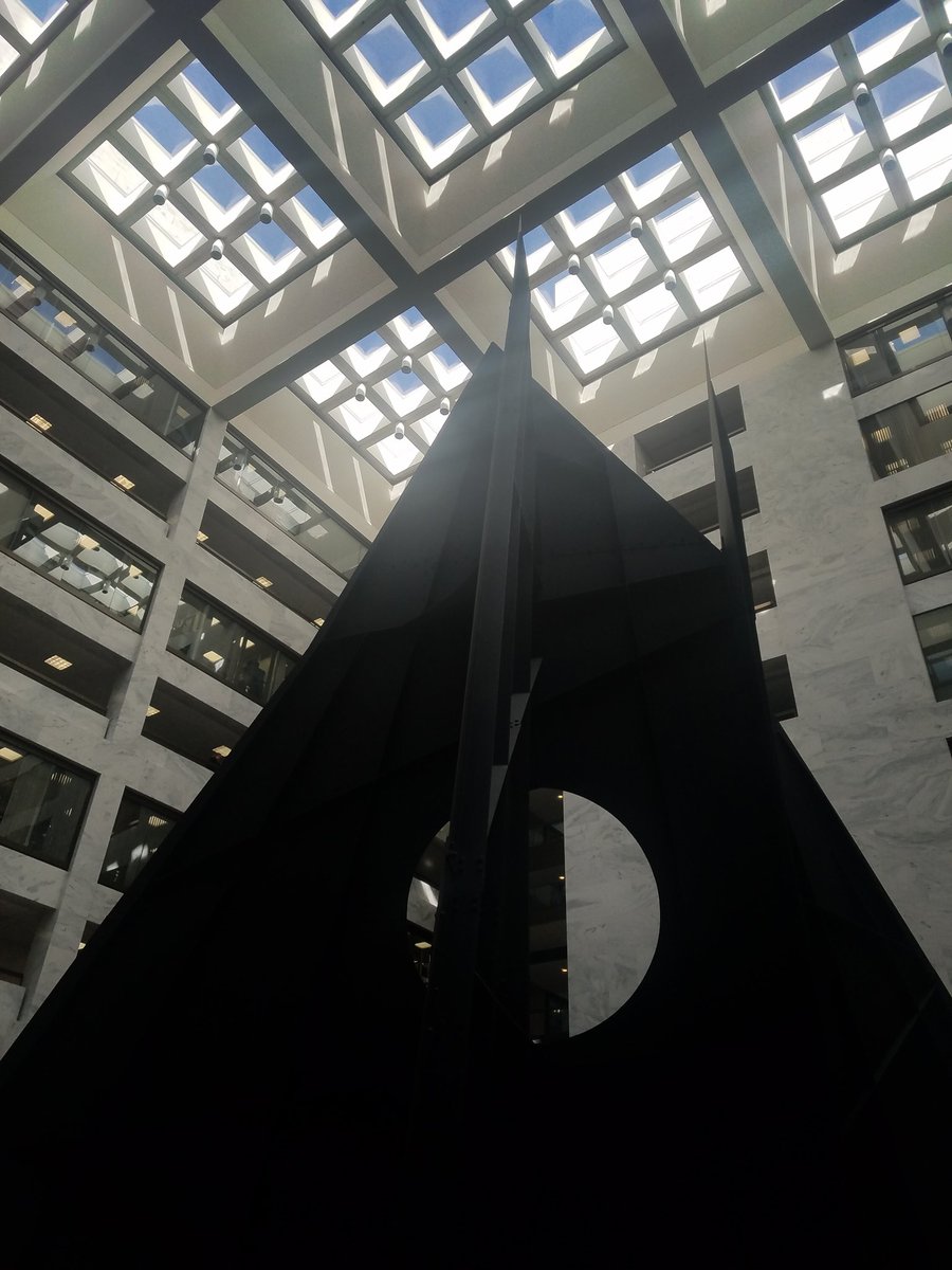 LouiseSBeck's tweet photo. An inspiring piece of art, situated right at the center of a Senate building - hopefully it reminds our Senators daily of the importance of art, humanities, and museums in the lives of Americans. #HartBuilding #MuseumsAdvocacy2018 #MImuseumsadvocacy https://t.co/ZYeMpmE0ob