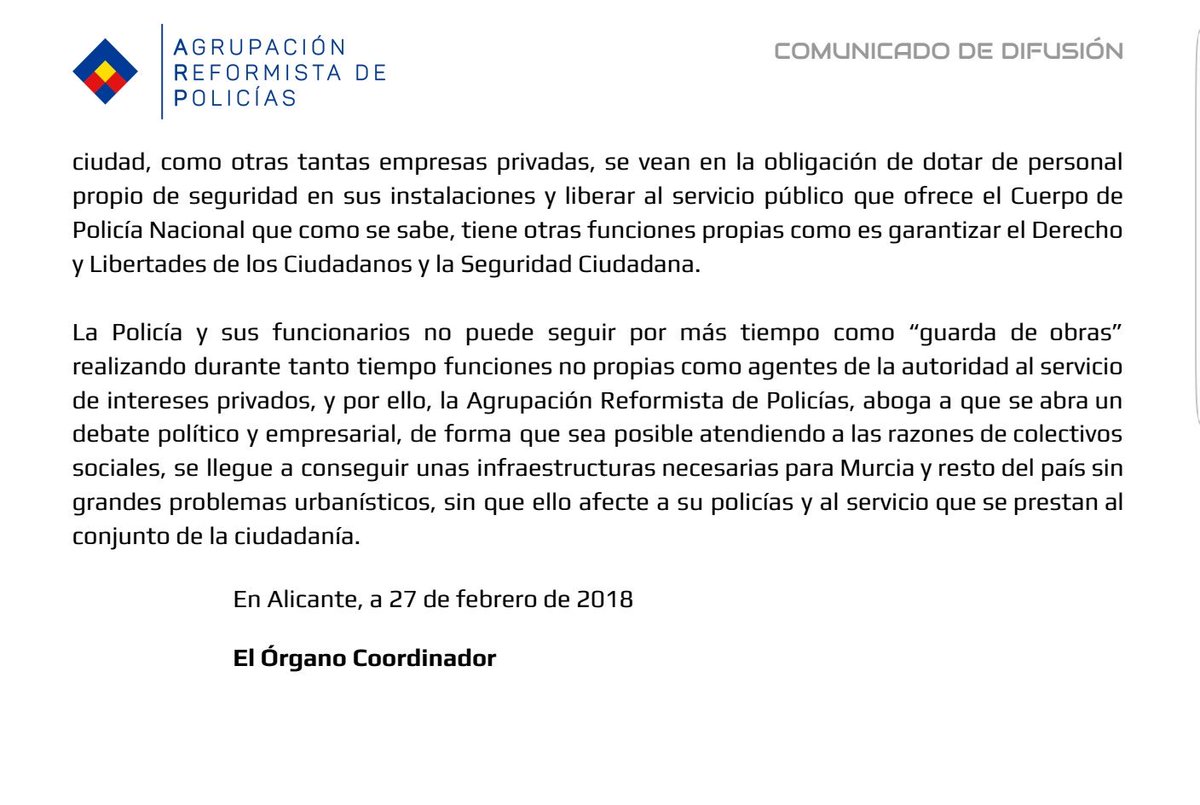 ARPolicias's tweet photo. El soterramiento de las vías del AVE en la ciudad de MURCIA no puede seguir hipotecando la labor de la POLICÍA NACIONAL.
👉Basta de desviar nuestra función para intereses ajenos a los de la mayoría de la Ciudadanía.
📣📣📣📣📣📣
https://t.co/C8L0RKaAWT https://t.co/K9M2akwYjc