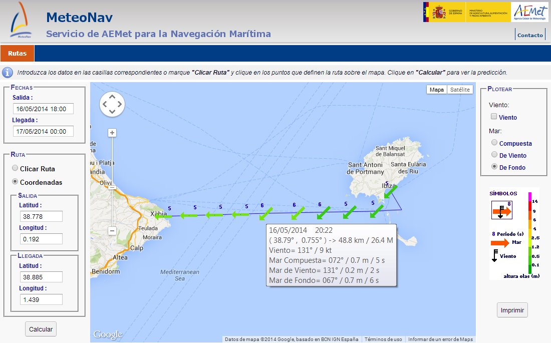 salvamentogob's tweet photo. En la web de @AEMET_Esp encontrarás una  serie de herramientas muy útiles a la hora de evitar que haya problemas durante la navegación. Concretamente, su servicio METEONAV, permite conocer la predicción del estado de la mar para un trayecto determinado https://t.co/tCSsQ0trtW https://t.co/zqu4mwCFy8