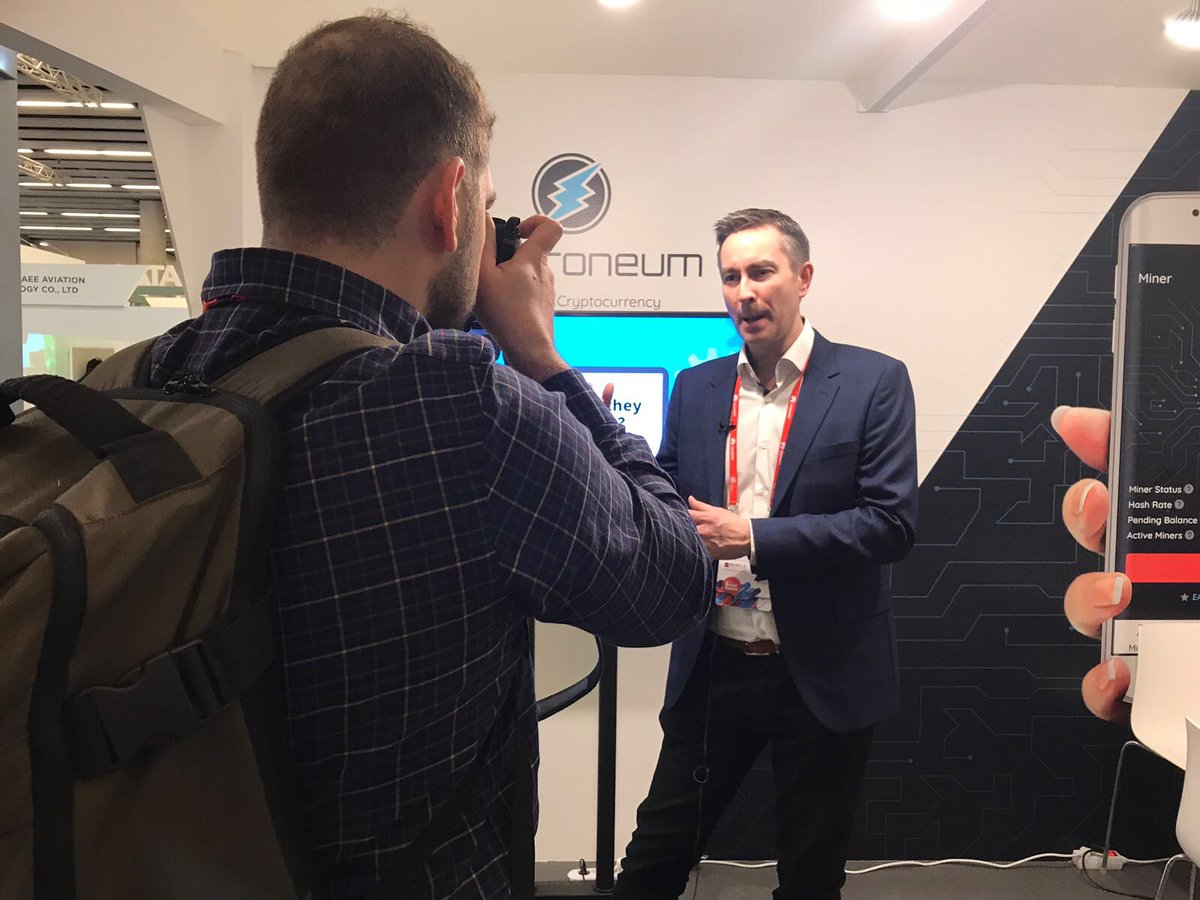electroneum's tweet image. cheeky TV network interview with TVR 3 #romaniantelevision #interview #ETN