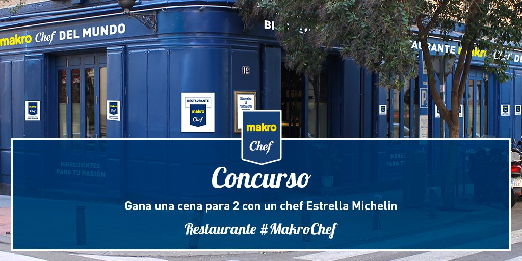 makroESP's tweet photo. #CONCURSO ¿Te gustaría ganar una cena para 2 personas elaborada por un Chef Estrella Michelin y hecha exclusivamente con productos Makro Chef? 🎁🍽🎁 
✅Síguenos
✅Haz RT
✅Dinos qué producto #MakroChef es tu favorito.
Consulta nuestros productos aquí ➡ https://t.co/g5Si0P08Nn https://t.co/pQYDx6vfdY