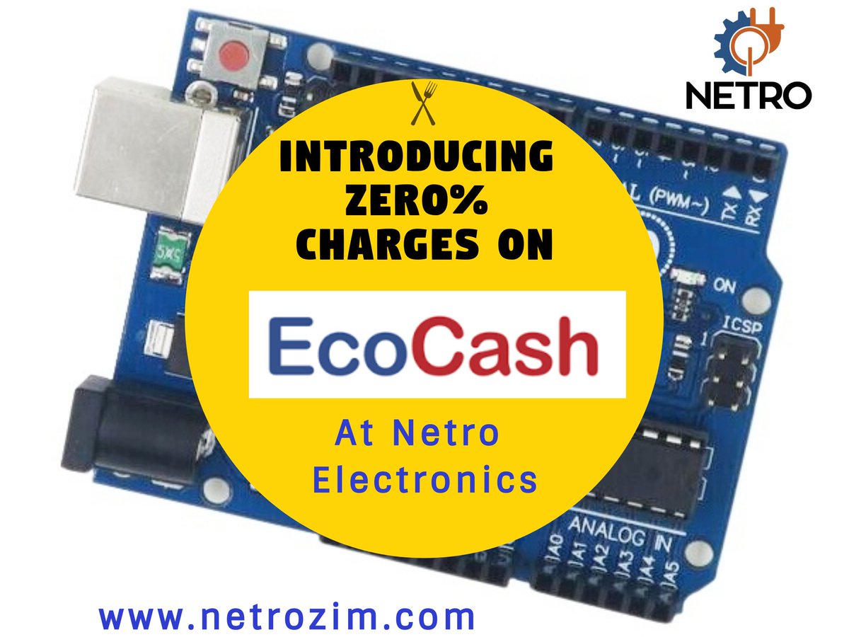 netrozim's tweet photo. Announcing Zero % charges on all transactions for electronic components at Netro #NetroZim https://t.co/pNgi9Lqdly