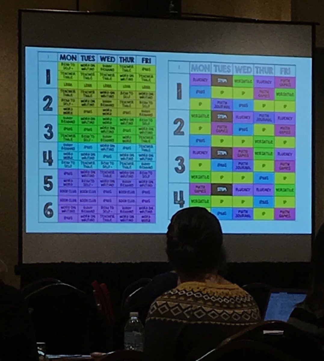 JRAYCCSchools's tweet photo. The schedule of a school teacher... #KAGE2018 #colorcodeeverything https://t.co/zrXp7b1yGf