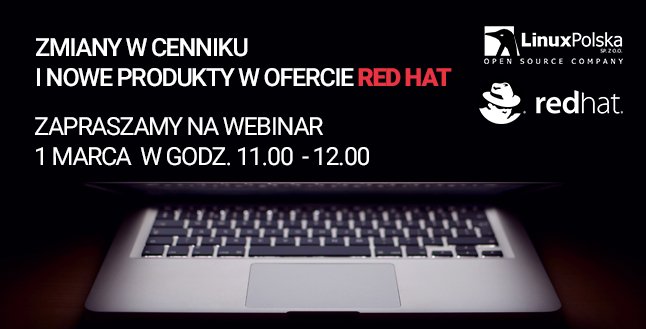 linuxpolska's tweet photo. Zapraszamy na webinar, podczas którego Grzegorz Niezgoda z #LinuxPolska omówi zmiany wprowadzane z dniem 1 marca przez firmę #RedHat.
https://t.co/nkXOLCWcCq https://t.co/17xLvyQwvi