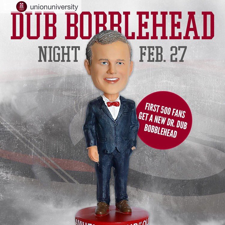 UUAthleticsMS's tweet photo. Good luck to @uubasketball in the Quarterfinal of the @GulfSouth tournament. First 500 fans get a free @DrDub_UU bobble head! #FilltheFred #weareUU https://t.co/Mlrohqt5Km