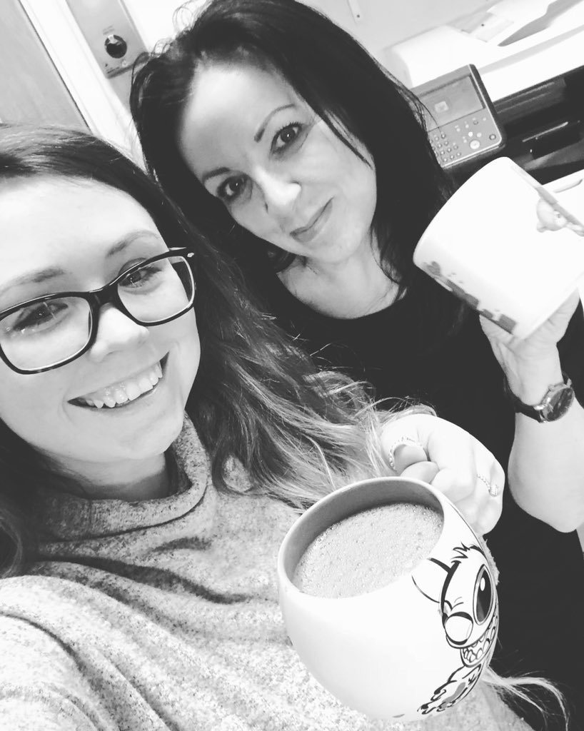 JannieBroadcast's tweet photo. #HotChocolateBreak at work with @JessicaBrenton7 getting ready for #Dechox in March https://t.co/417e5ZyQnu