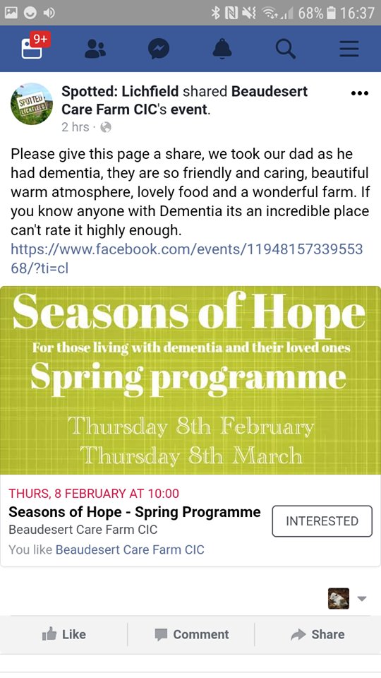 beaudesertcare's tweet photo. It is always lovely to hear positive feedback about our #ecotherapy programmes at our #Carefarm https://t.co/i7DsnoRO8X