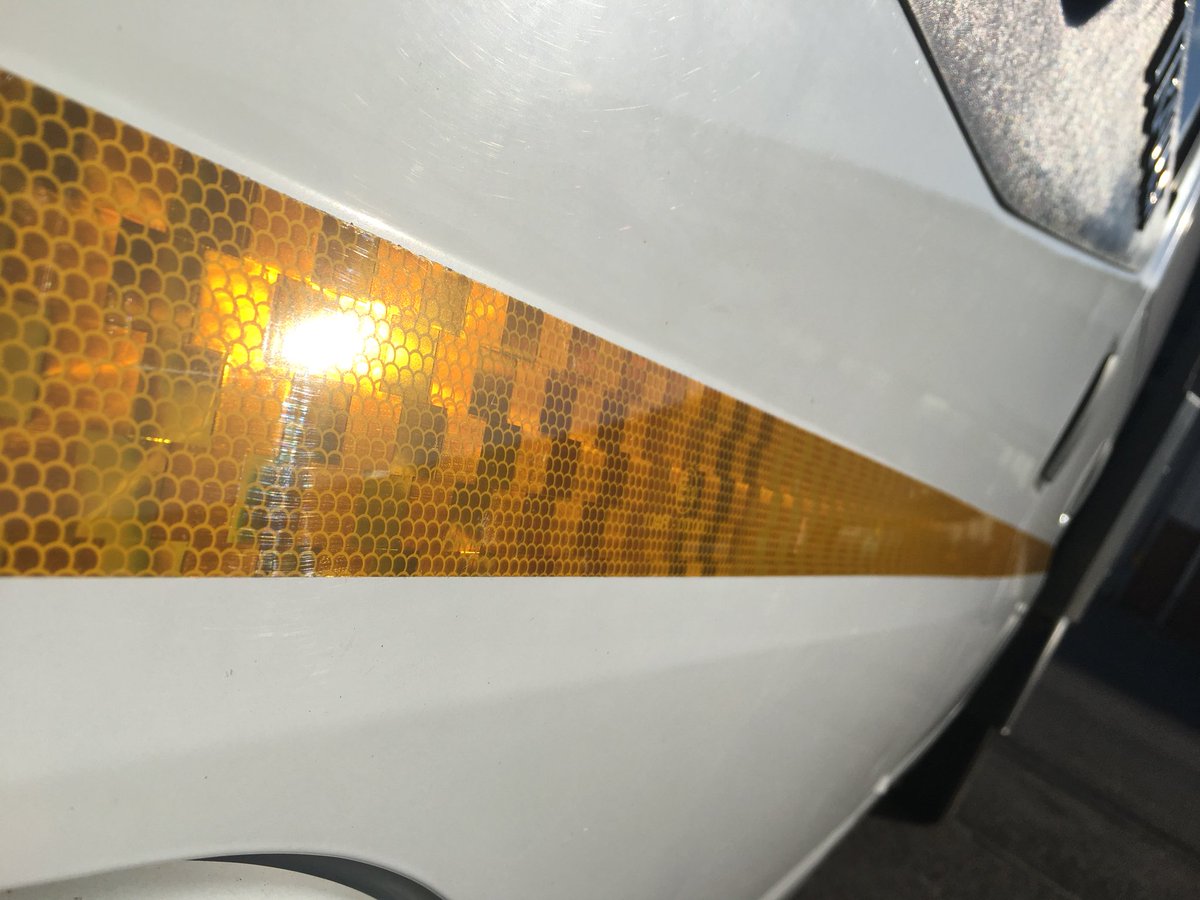 EliteSigns's tweet photo. Ooh #shiny 😍 #Prismatic #conspicuity #Tape for #HaywardUtlities #FordTransit #Tipper https://t.co/Z14kurJTlM