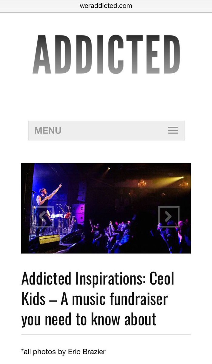 Checkout @WerADDICTED's article about the history of the @CeolKids Concert and remember our Donation Drive Launch Party starts 8pm Sat March 3rd @TheGarrisonTO

"Ceol Kids—A music fundraiser you need to know about" j.mp/2FAOQwd <a href="/regentparkmusic/">Community Music Schools of Toronto</a> #Toronto #concerts