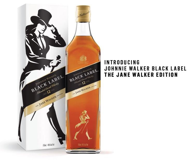 JOHNNIE WALKER（尊尼获加）推出了针对女性的特别版：Jane Walker（简获加？）。终于看到一个比较靠谱的 negative space logo 设计 https://t.co/ohOEvWdqdr https://t.co/usSrIxkkQf 1