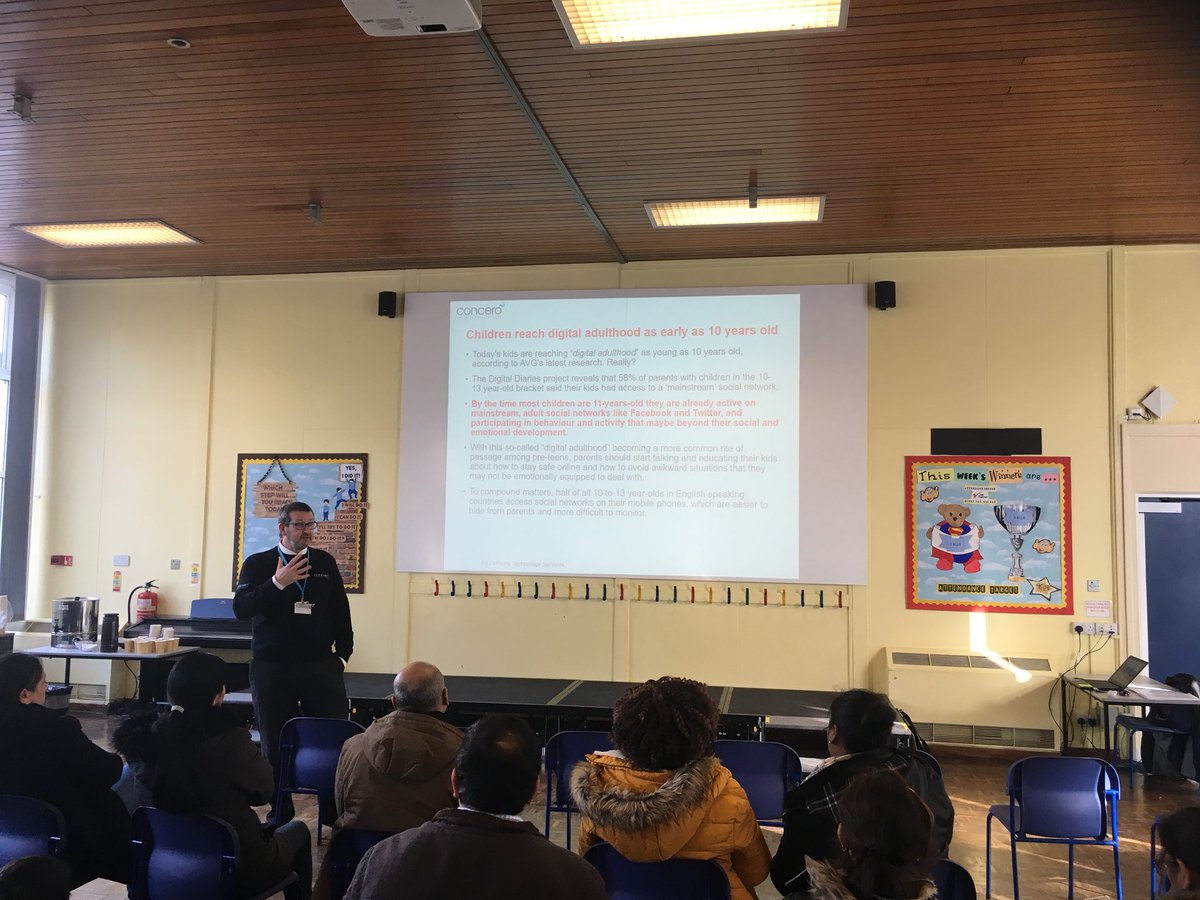 grovepri's tweet photo. Great parent workshop on e-safety with @ConceroUK. Fantastic turnout, thank you! Following up with e-safety staff development. Thanks Alan for today! #grovecares #esafety #besafeontheweb https://t.co/Gi3pXZ6tpe