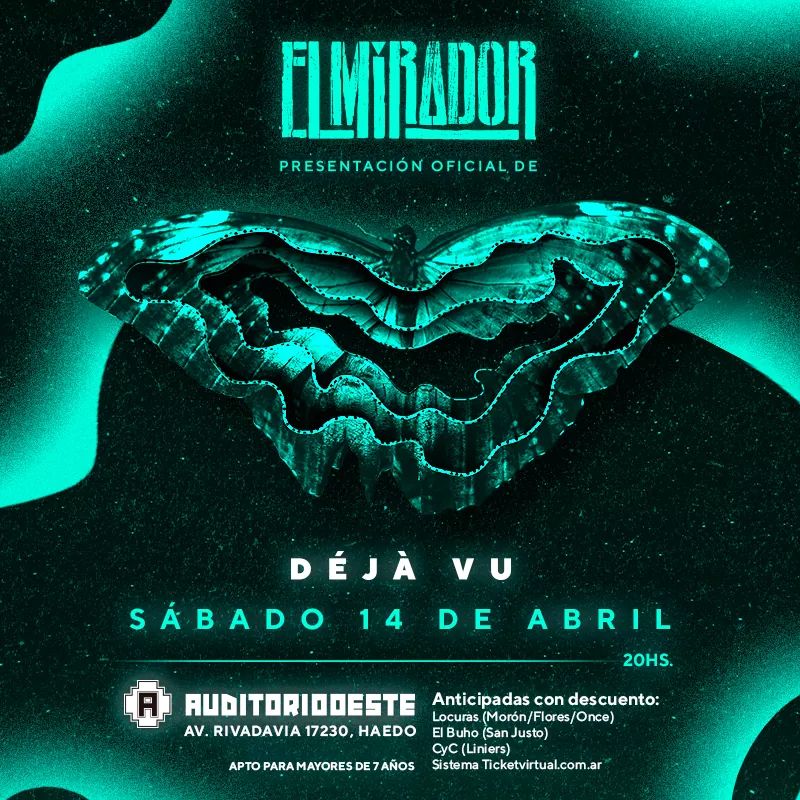 El sábado 14 de abril, los amigos de <a href="/ElMiradorOK/">El Mirador - Oficial</a> presentan #DéjàVu en el <a href="/AuditorioOeste/">Auditorio Oeste</a>! Un placer compartir esta gran apuesta! Que se corra la bola!