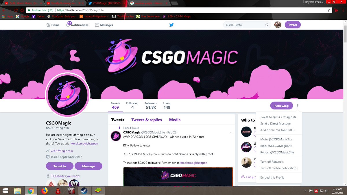 Raynald_Ho's tweet photo. @CSGOMagicSite  https://t.co/Olm49w2MUP