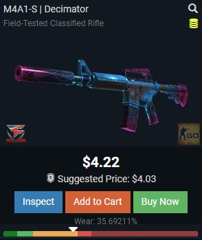 csgowavecom's tweet image. M4A1-S | Decimator (Field-Tested)

✅ Follow
✅ RT
✅ Check out our site CSGOWave.com