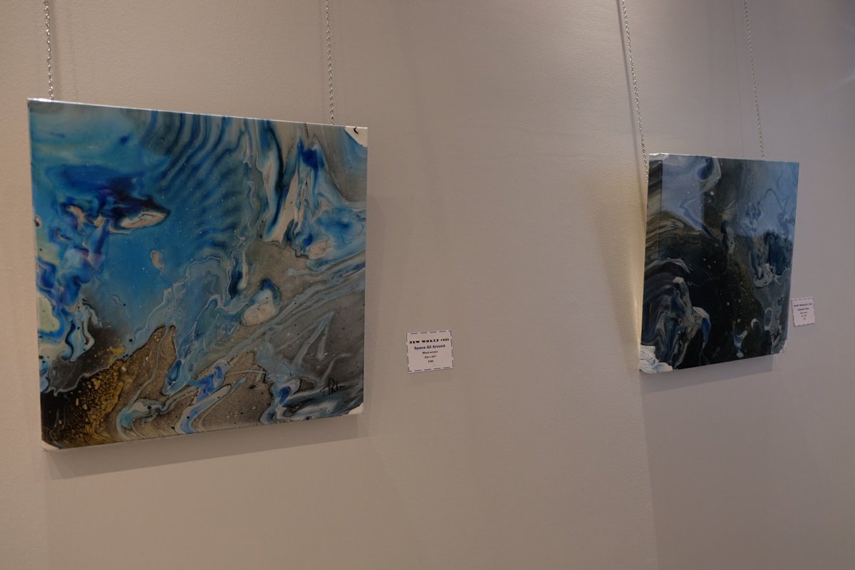 8CountTampa's tweet photo. Tom Parker's exhibition is up! Come by to get your fill of abstract art. On display for March and April with artist reception on April 27th. #abstractart #gallery #paint #makers #rialtotheatre #yellowbrickrow #8count #8countproductions #creative #curated https://t.co/J2ClLoNWtW