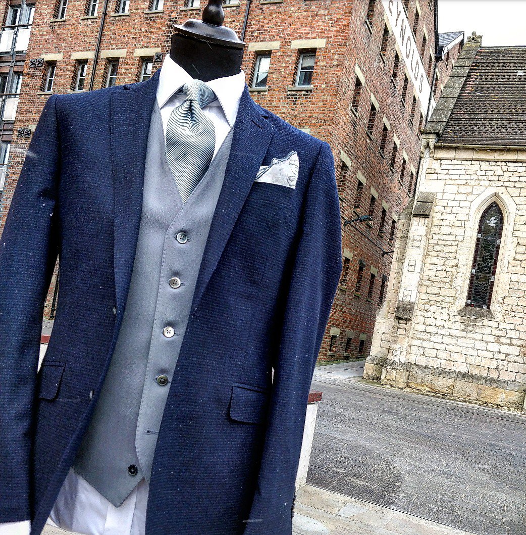 GloucesterQuays's tweet photo. With Spring/Summer just around the corner, get yourself the perfect wedding outfit for the big day! Come and visit @Chester_Barrie for range of options and expert advice on modern and classic tailoring at @GloucesterQuays. https://t.co/8KZZbs3yf7